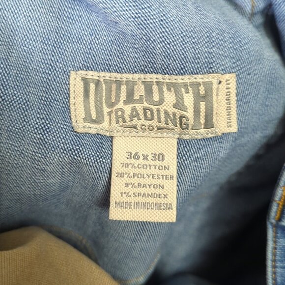 Duluth Trading Co Jeans Men's 36x30 Blue Ballroom Double Flex Standard Fit Denim - Picture 8 of 10